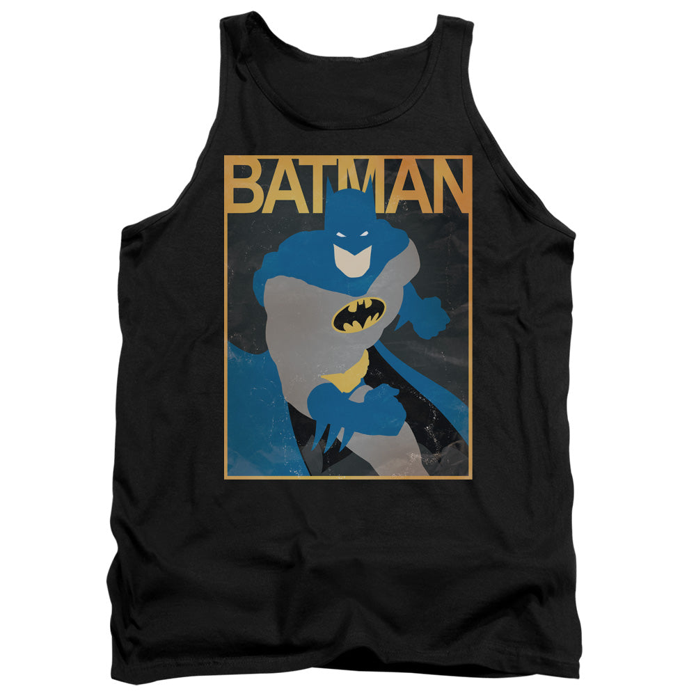 AN OFFCIALLY LICENSED BATMAN SIMPLE BM POSTER ADULT UNISEX TANK TOP BLACK
