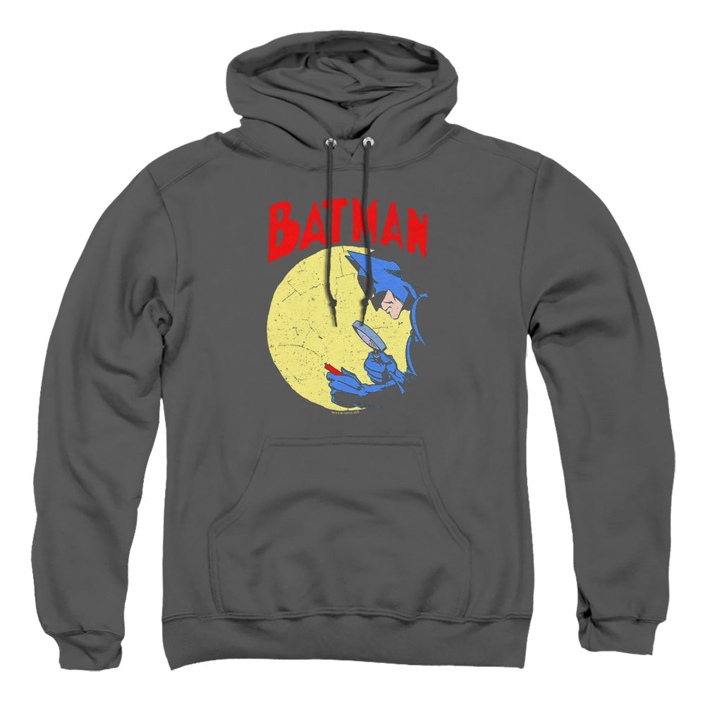 AN OFFCIALLY LICENSED BATMAN DETECTIVE 75 ADULT UNISEX PULLOVER HOODIE CHARCOAL