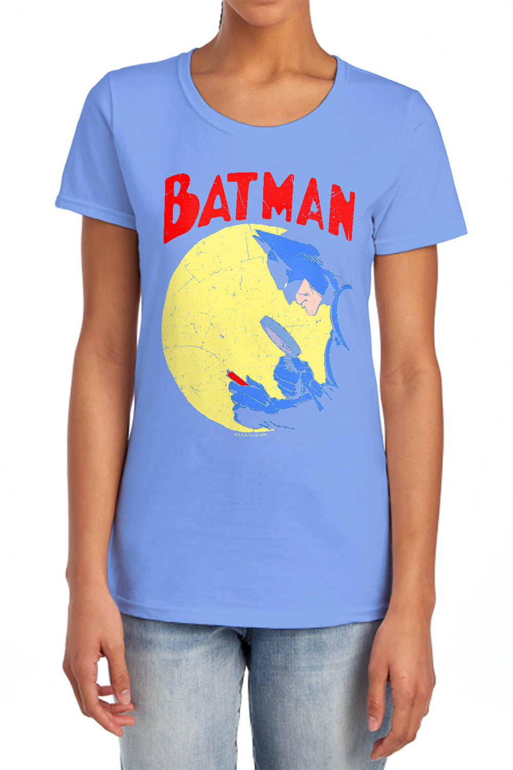 AN OFFCIALLY LICENSED BATMAN DETECTIVE 75 WOMEN'S REGULAR FIT T-SHIRT CHARCOAL