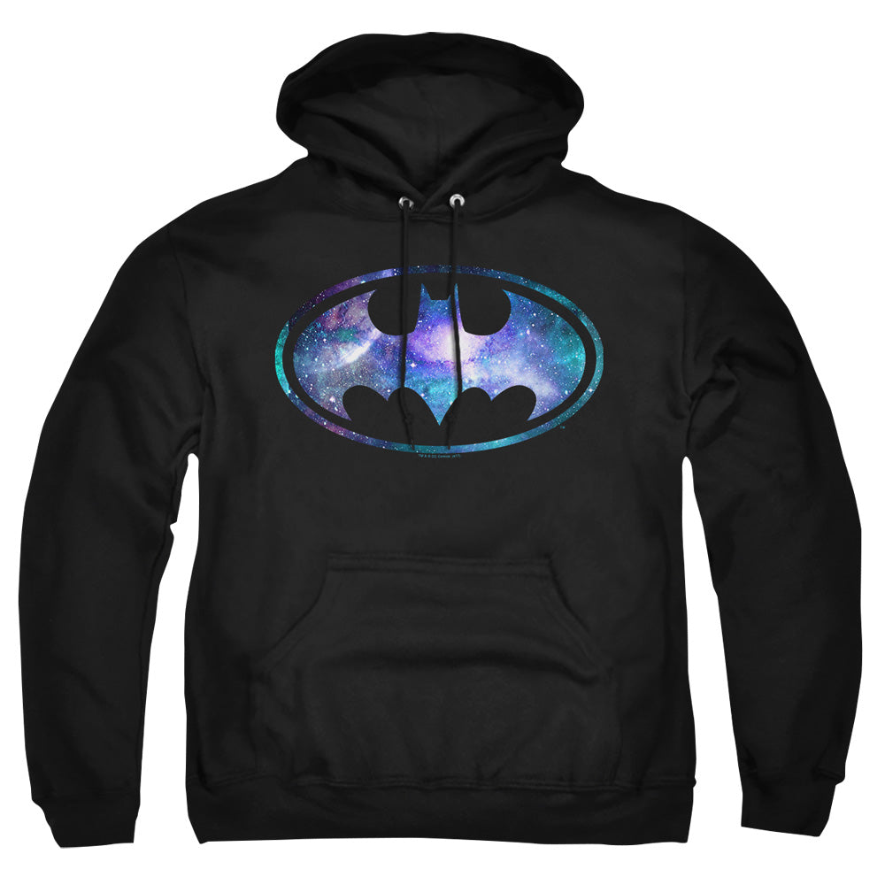 AN OFFCIALLY LICENSED BATMAN GALAXY 2 SIGNAL ADULT UNISEX PULLOVER HOODIE BLACK