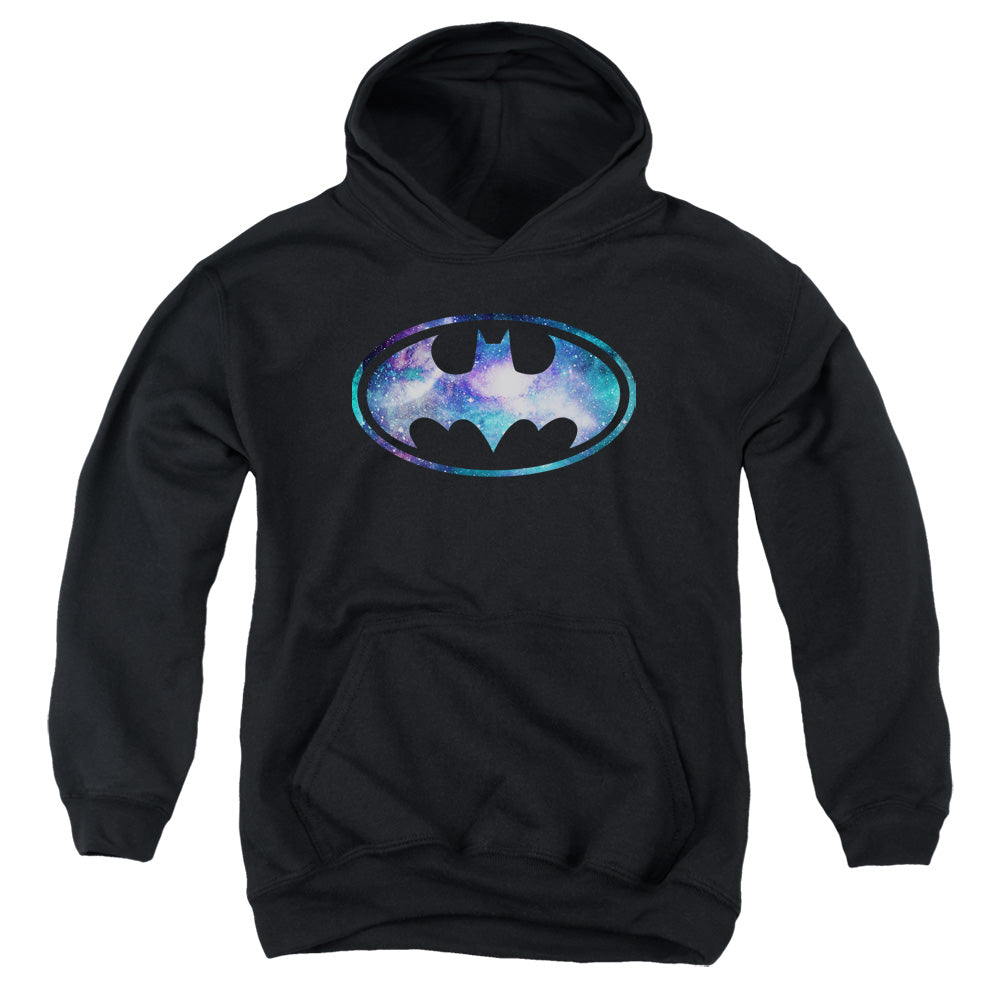 AN OFFCIALLY LICENSED BATMAN GALAXY 2 SIGNAL YOUTH HOODIE BLACK