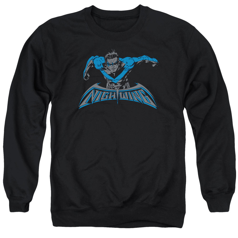 AN OFFCIALLY LICENSED BATMAN WING OF THE NIGHT ADULT UNISEX CREWNECK SWEATSHIRT BLACK