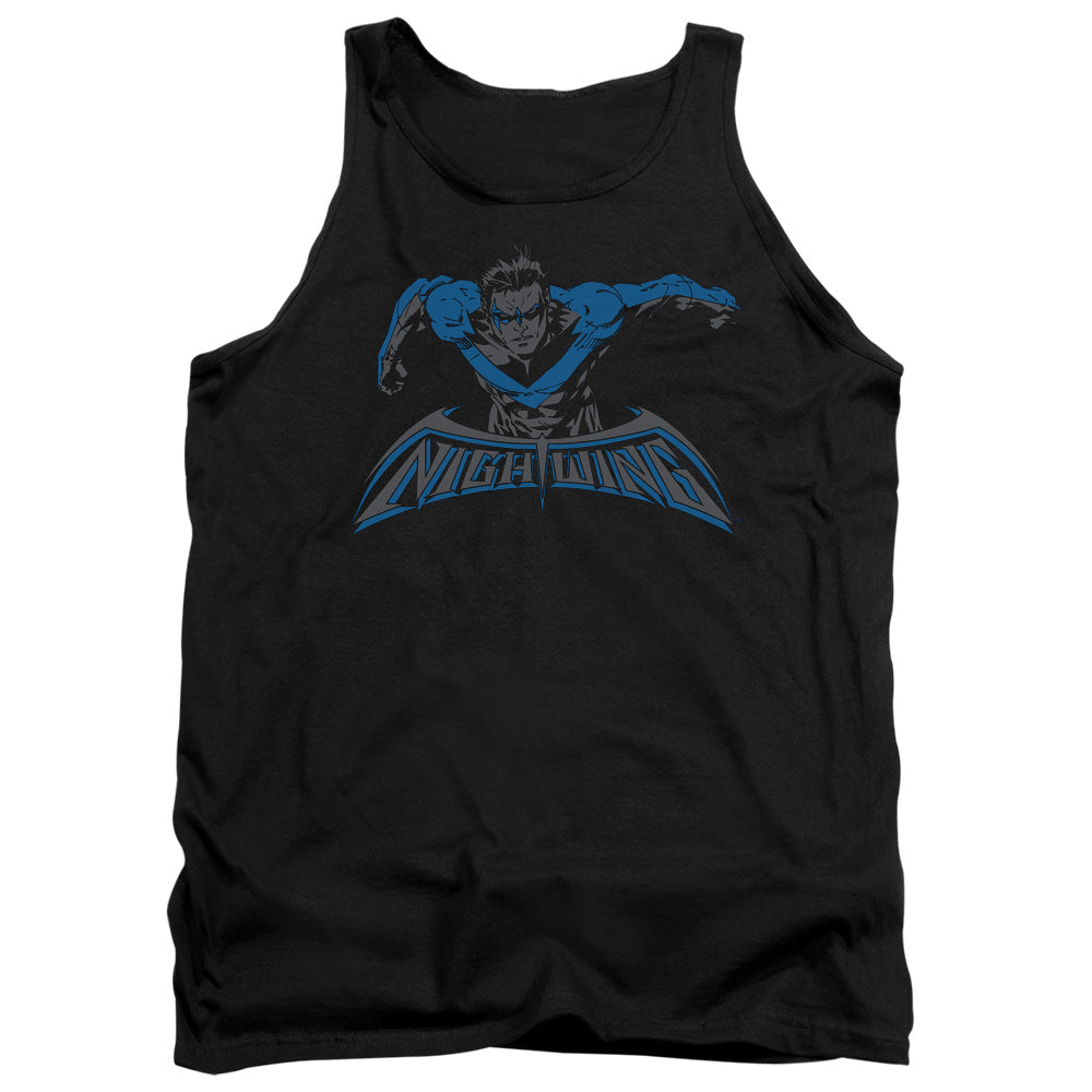 AN OFFCIALLY LICENSED BATMAN WING OF THE NIGHT ADULT UNISEX TANK TOP BLACK