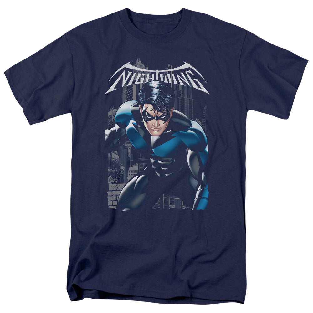 AN OFFCIALLY LICENSED BATMAN A LEGACY MEN'S REGULAR FIT T-SHIRT NAVY