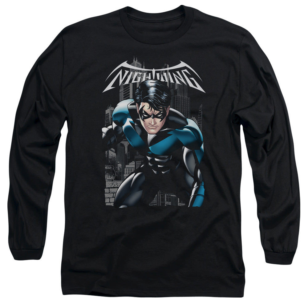 AN OFFCIALLY LICENSED BATMAN A LEGACY MEN'S LONG SLEEVE T-SHIRT BLACK