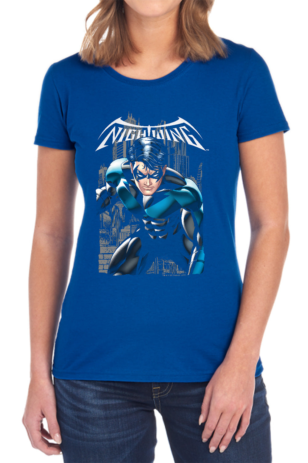 AN OFFCIALLY LICENSED BATMAN A LEGACY WOMEN'S REGULAR FIT T-SHIRT BLACK