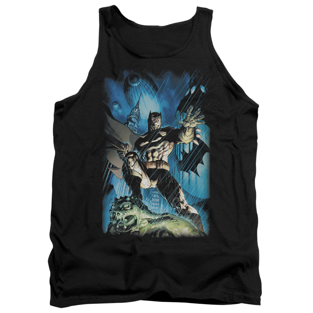 AN OFFCIALLY LICENSED BATMAN STORMY DARK KNIGHT ADULT UNISEX TANK TOP BLACK