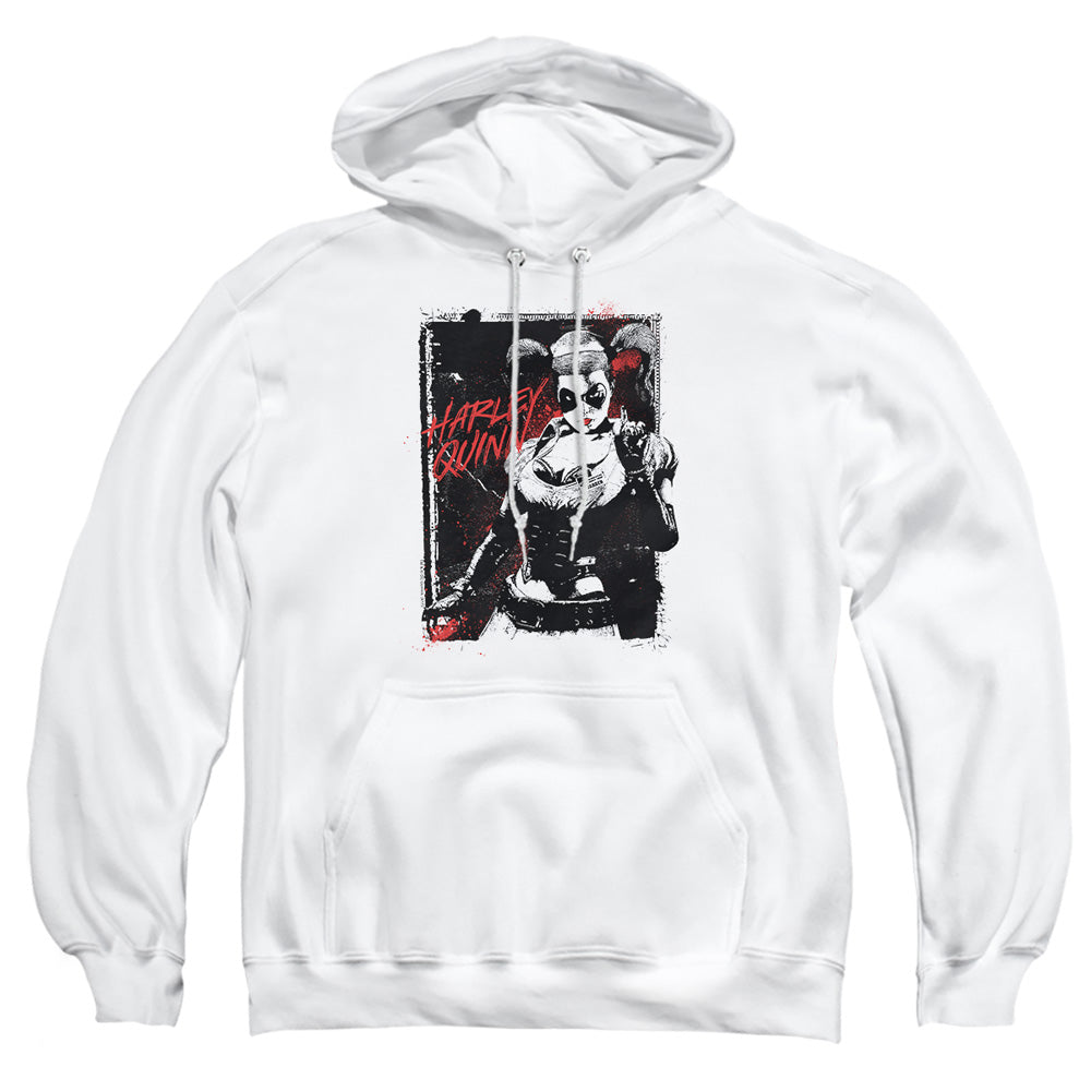 AN OFFCIALLY LICENSED BATMAN HOUSE CALL ADULT UNISEX PULLOVER HOODIE WHITE