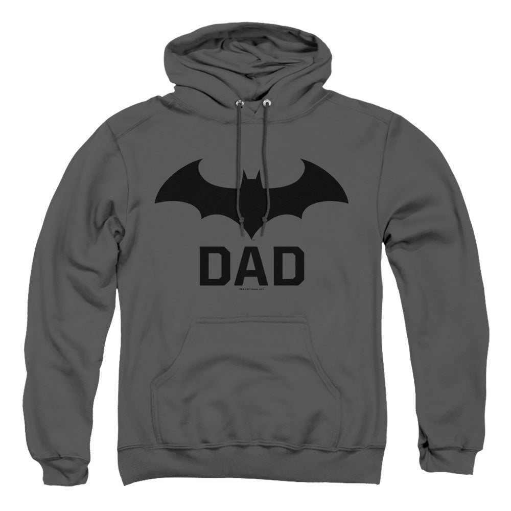 AN OFFCIALLY LICENSED BATMAN HUSH DAD ADULT UNISEX PULLOVER HOODIE CHARCOAL