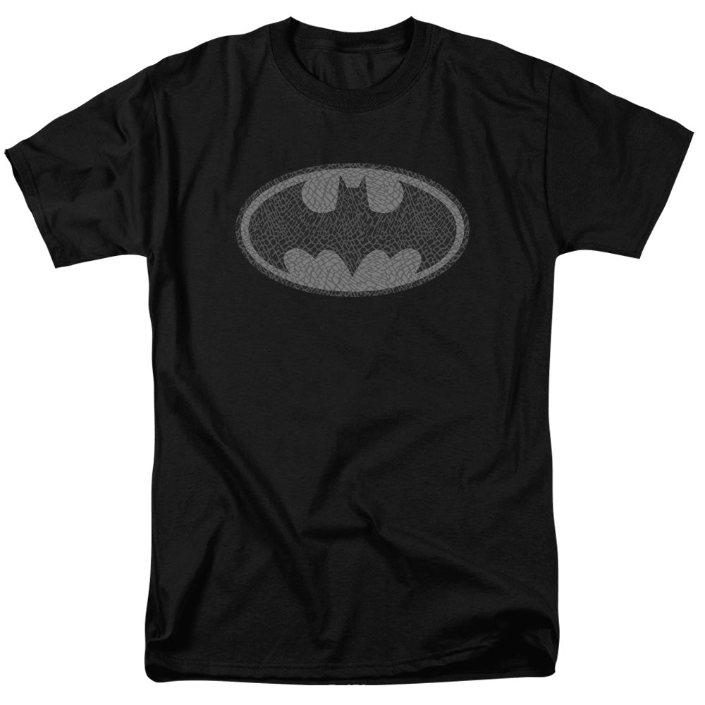 AN OFFCIALLY LICENSED BATMAN ELEPHANT SIGNAL MEN'S REGULAR FIT T-SHIRT BLACK