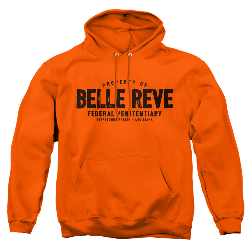 AN OFFCIALLY LICENSED BATMAN BELLE REVE ADULT UNISEX PULLOVER HOODIE ORANGE