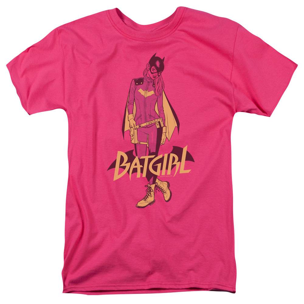 AN OFFCIALLY LICENSED BATMAN ALL NEW BATGIRL MEN'S REGULAR FIT T-SHIRT HOT PINK