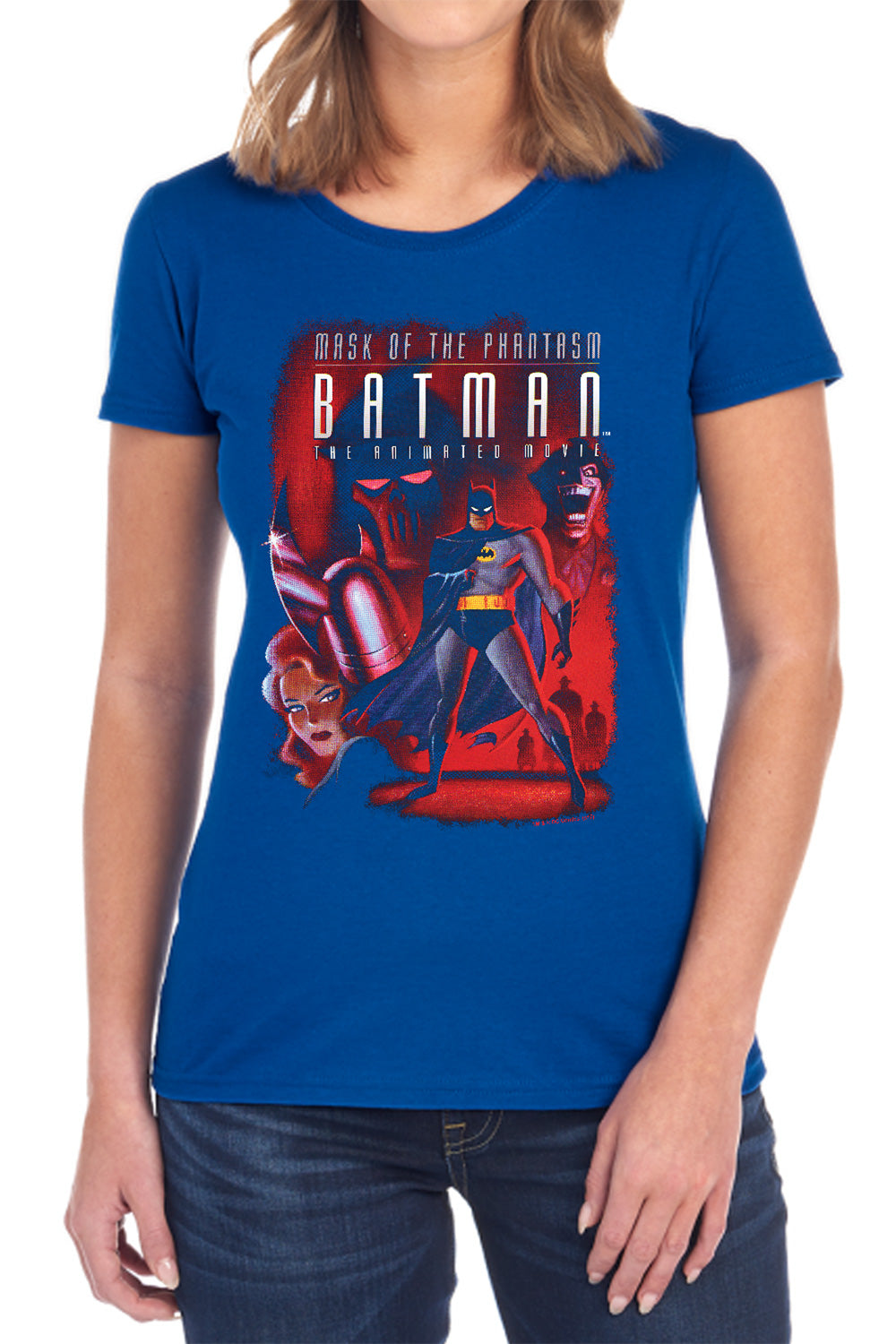 AN OFFCIALLY LICENSED BATMAN PHANTASM COVER WOMEN'S REGULAR FIT T-SHIRT BLACK
