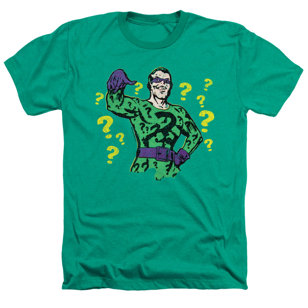 AN OFFCIALLY LICENSED BATMAN DISEASED CRIMINAL MEN'S HEATHER T-SHIRT KELLY GREEN