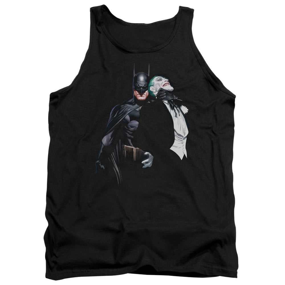 AN OFFCIALLY LICENSED BATMAN JOKER CHOKE ADULT UNISEX TANK TOP BLACK