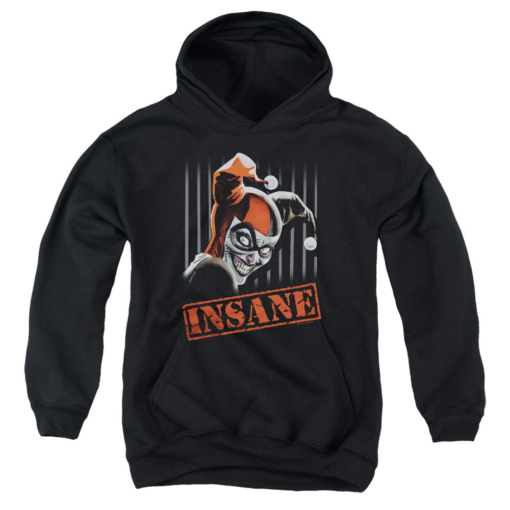 AN OFFCIALLY LICENSED BATMAN INSANE YOUTH HOODIE BLACK