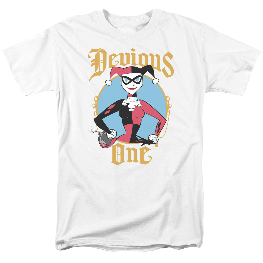 AN OFFCIALLY LICENSED BATMAN DEVIOUS ONE MEN'S REGULAR FIT T-SHIRT WHITE