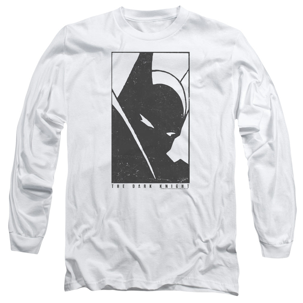 AN OFFCIALLY LICENSED BATMAN AN ICON MEN'S LONG SLEEVE T-SHIRT WHITE
