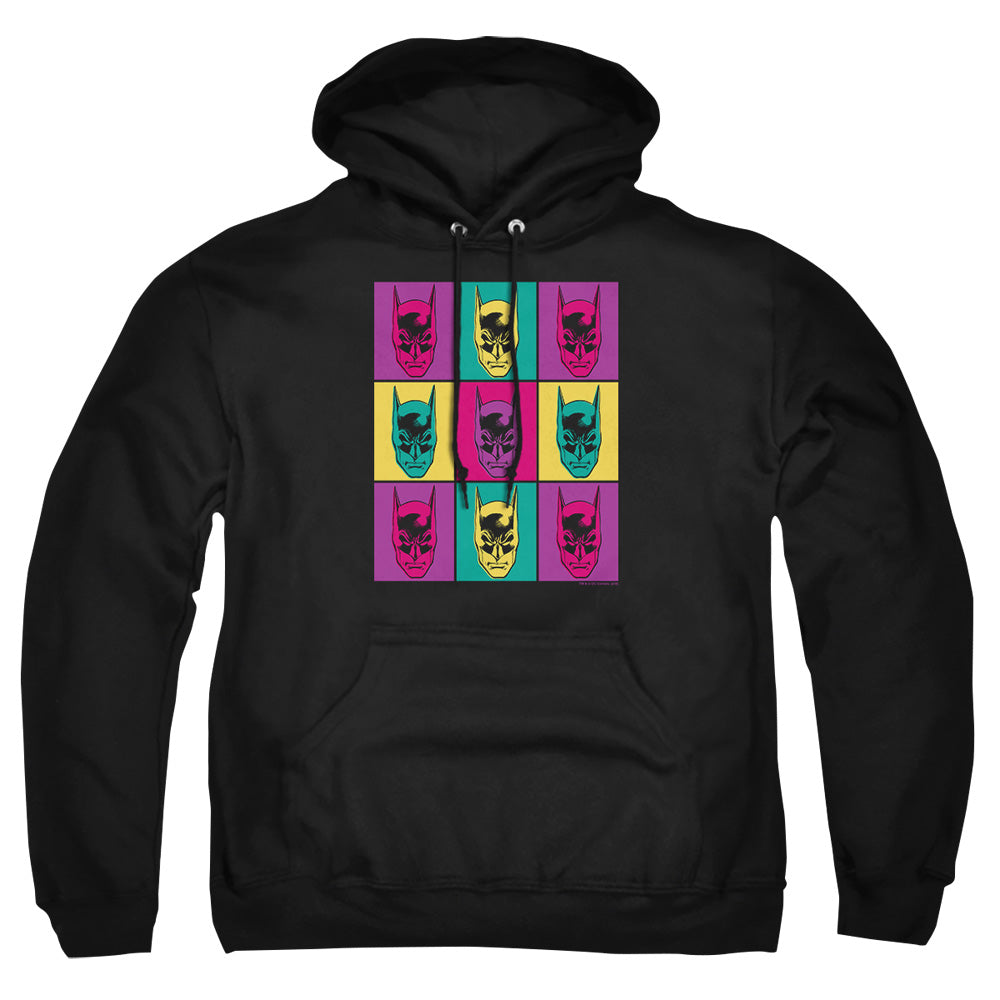 AN OFFCIALLY LICENSED BATMAN WARHOL BATMAN ADULT UNISEX PULLOVER HOODIE BLACK