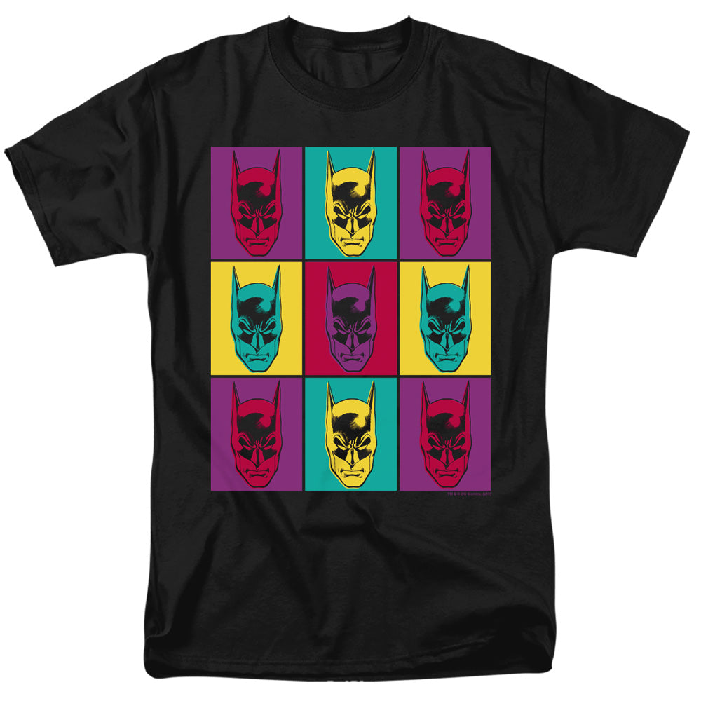 AN OFFCIALLY LICENSED BATMAN WARHOL BATMAN MEN'S REGULAR FIT T-SHIRT BLACK