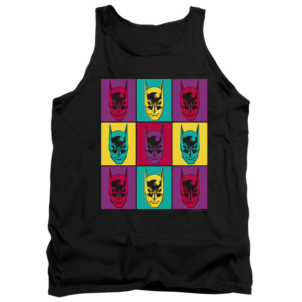 AN OFFCIALLY LICENSED BATMAN WARHOL BATMAN ADULT UNISEX TANK TOP BLACK