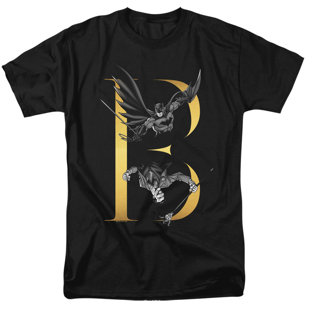 AN OFFCIALLY LICENSED BATMAN B MEN'S REGULAR FIT T-SHIRT BLACK