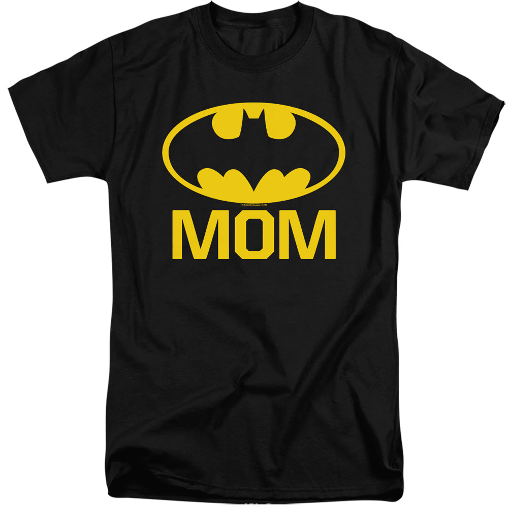 AN OFFCIALLY LICENSED BATMAN BAT MOM MEN'S TALL FIT T-SHIRT BLACK