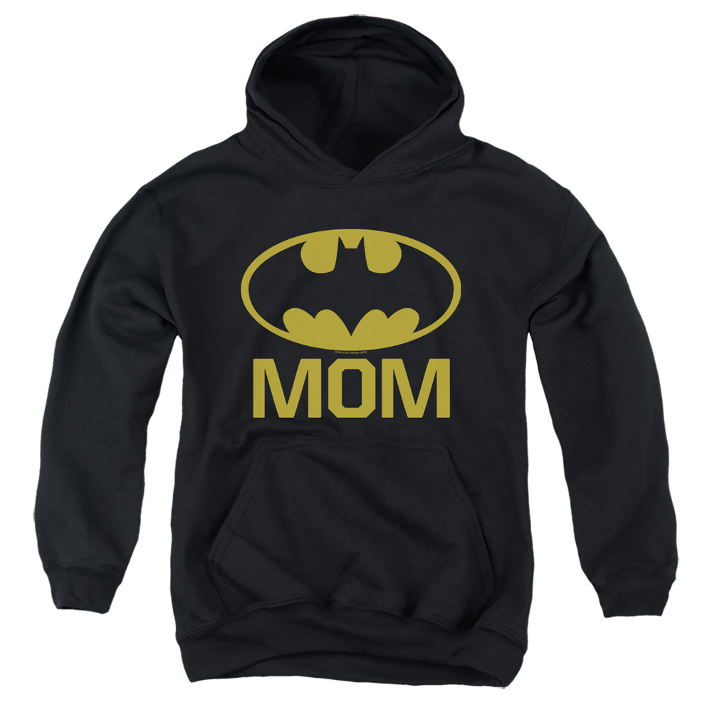 AN OFFCIALLY LICENSED BATMAN BAT MOM YOUTH HOODIE BLACK