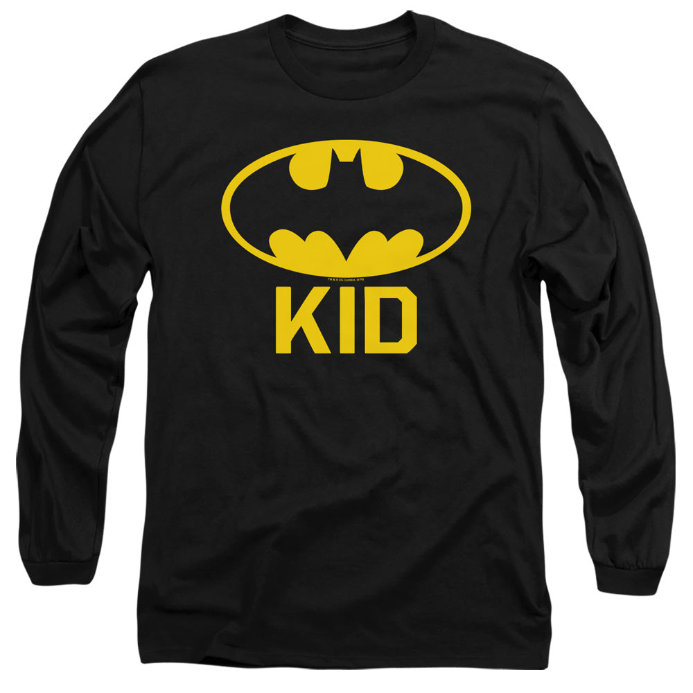 AN OFFCIALLY LICENSED BATMAN BAT KID MEN'S LONG SLEEVE T-SHIRT BLACK