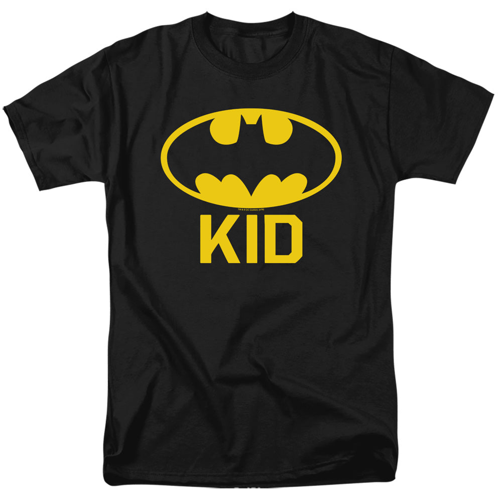 AN OFFCIALLY LICENSED BATMAN BAT KID MEN'S REGULAR FIT T-SHIRT BLACK
