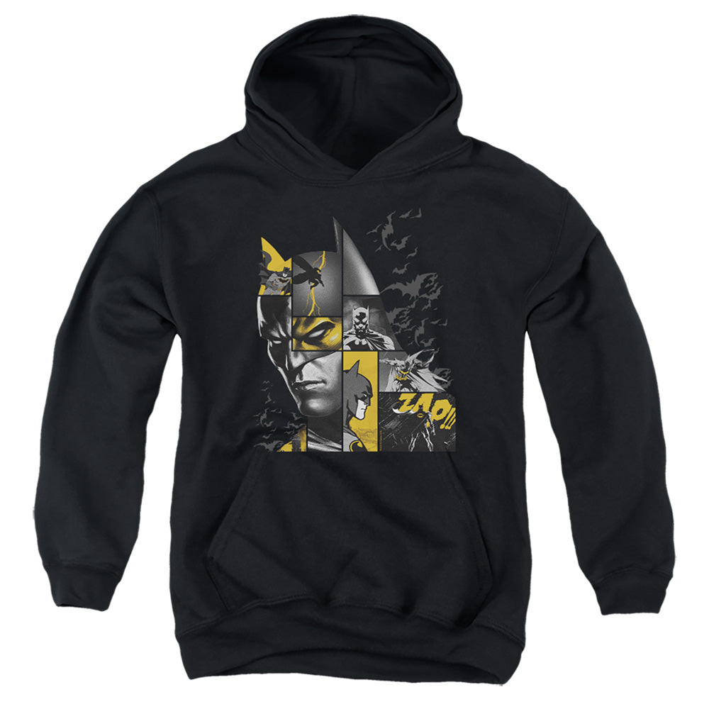 AN OFFCIALLY LICENSED BATMAN ZAP YOUTH HOODIE BLACK