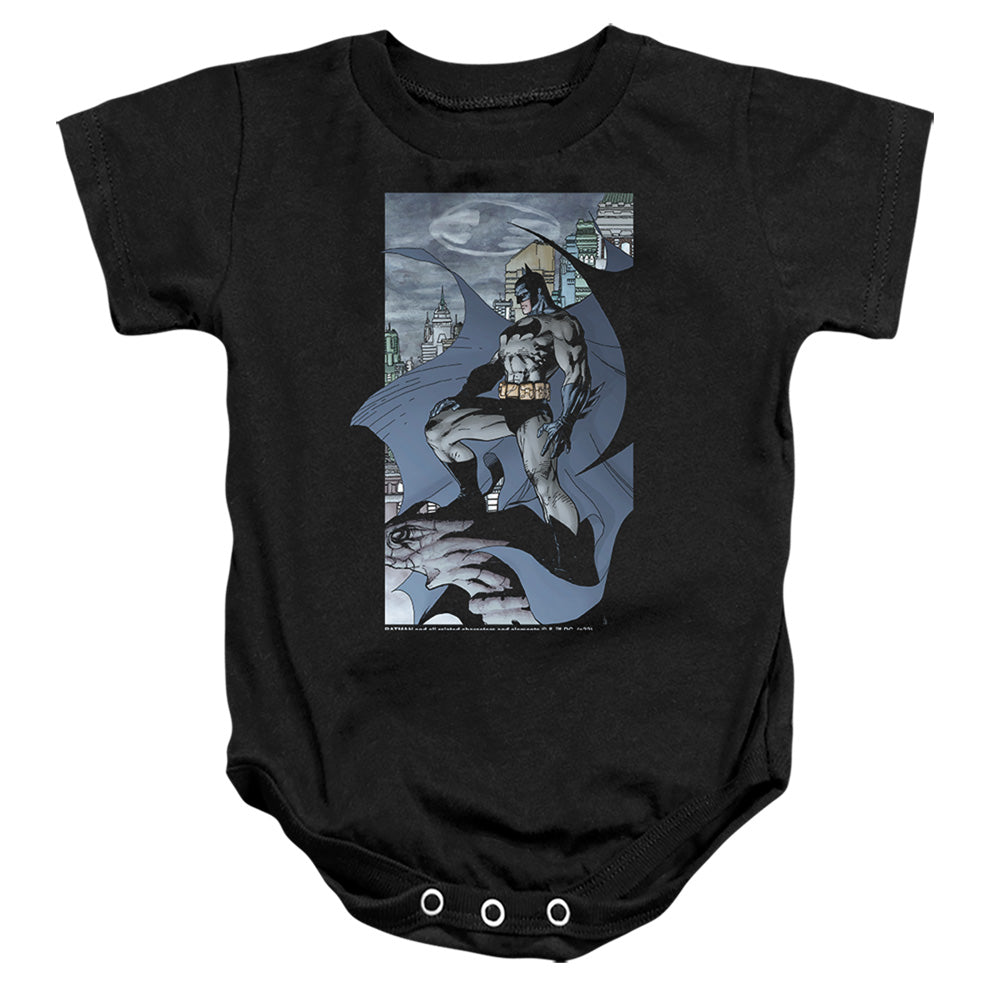 AN OFFCIALLY LICENSED BATMAN THIS IS MY CITY BABY BODYSUIT BLACK