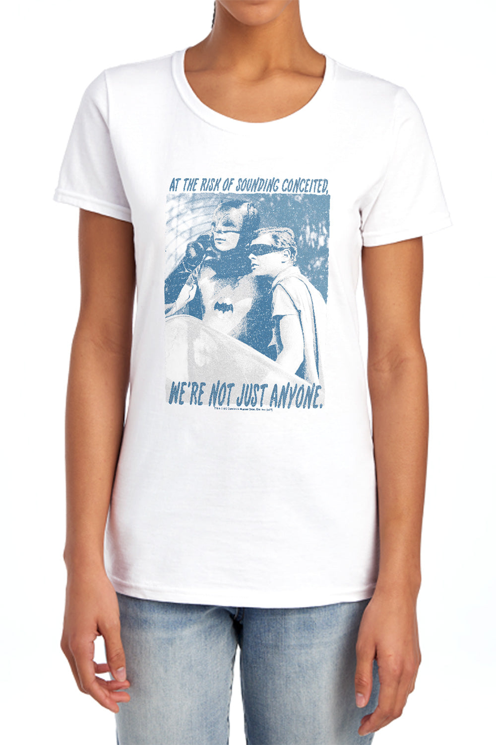AN OFFCIALLY LICENSED BATMAN CLASSIC TV BOOGIE NIGHTS WOMEN'S REGULAR FIT T-SHIRT ATHLETIC HEATHER