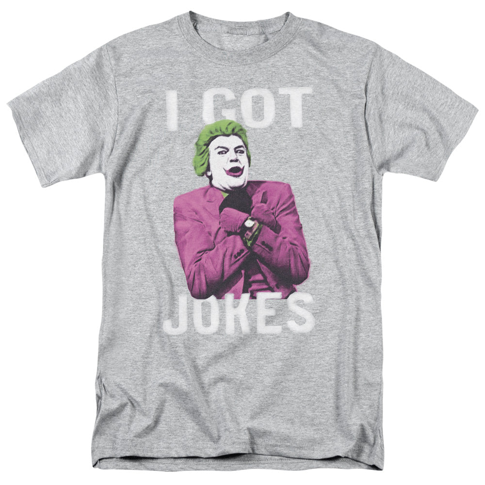 AN OFFCIALLY LICENSED BATMAN CLASSIC TV GOT JOKES MEN'S REGULAR FIT T-SHIRT ATHLETIC HEATHER