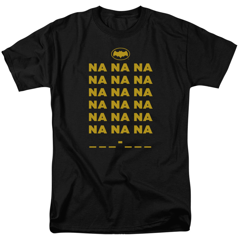 AN OFFCIALLY LICENSED BATMAN CLASSIC TV NA NA NA MEN'S REGULAR FIT T-SHIRT BLACK