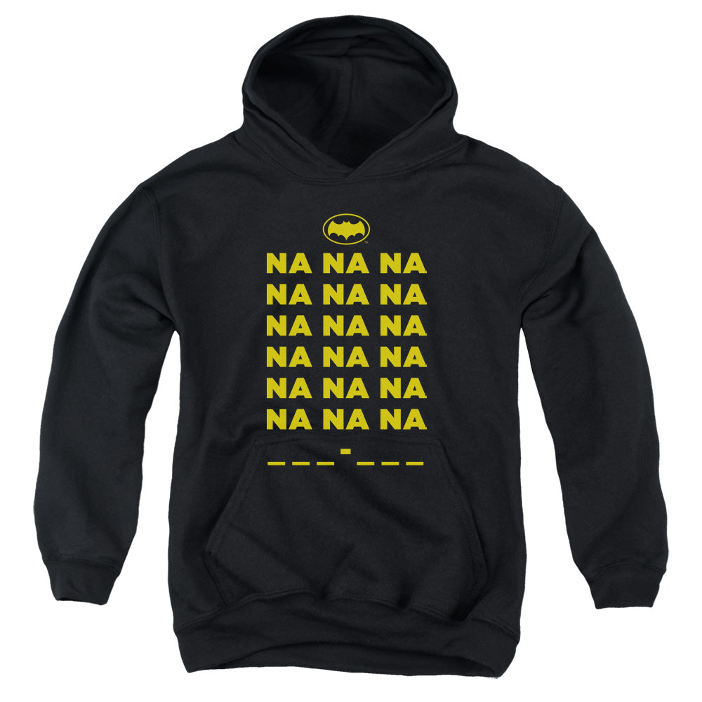 AN OFFCIALLY LICENSED BATMAN CLASSIC TV NA NA NA YOUTH HOODIE BLACK