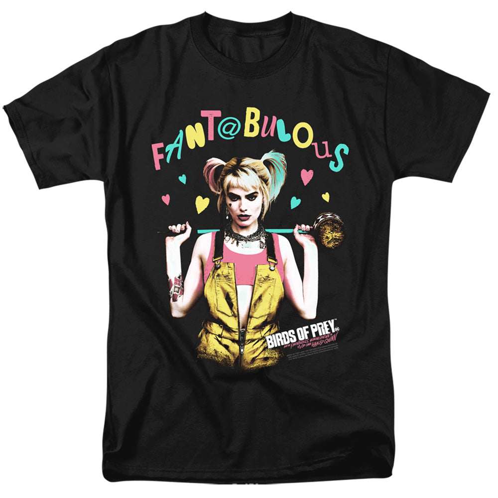 AN OFFCIALLY LICENSED BIRDS OF PREY FANTABULOUS MEN'S REGULAR FIT T-SHIRT BLACK