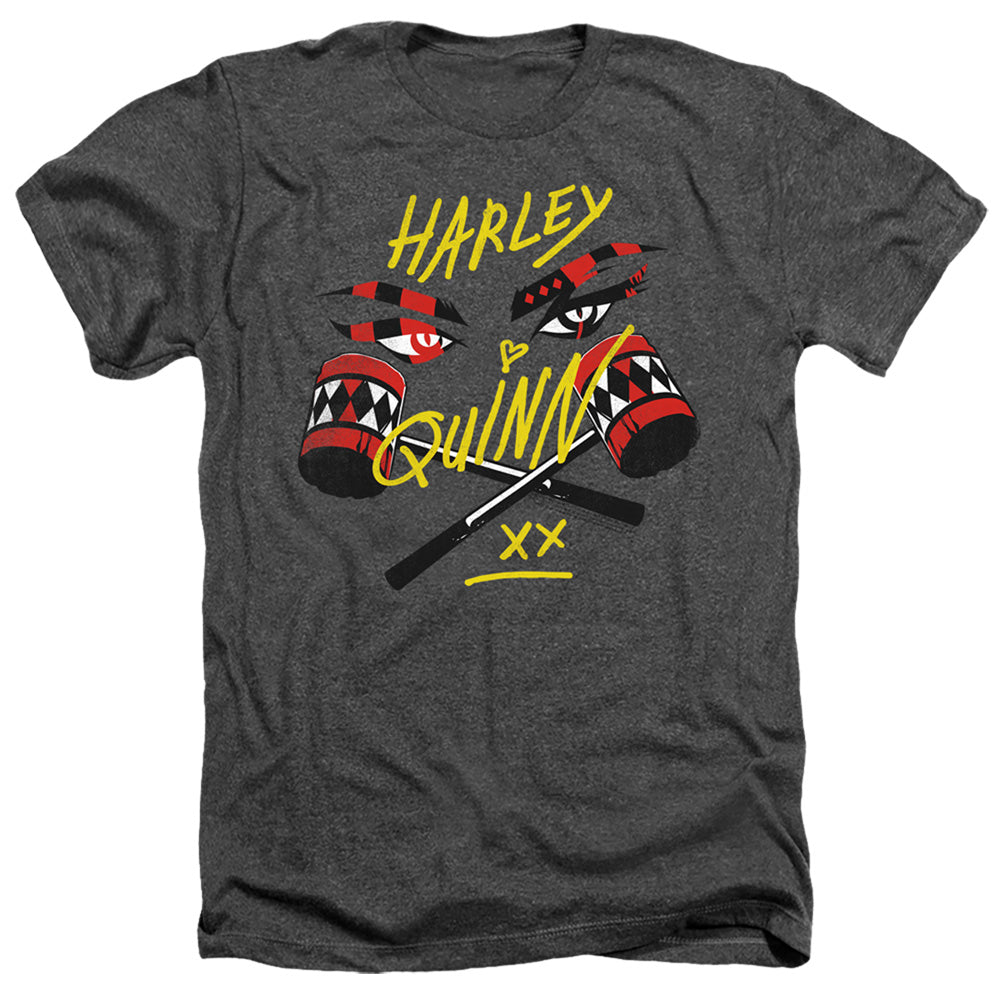 AN OFFCIALLY LICENSED BIRDS OF PREY IN MY EYES MEN'S HEATHER T-SHIRT CHARCOAL