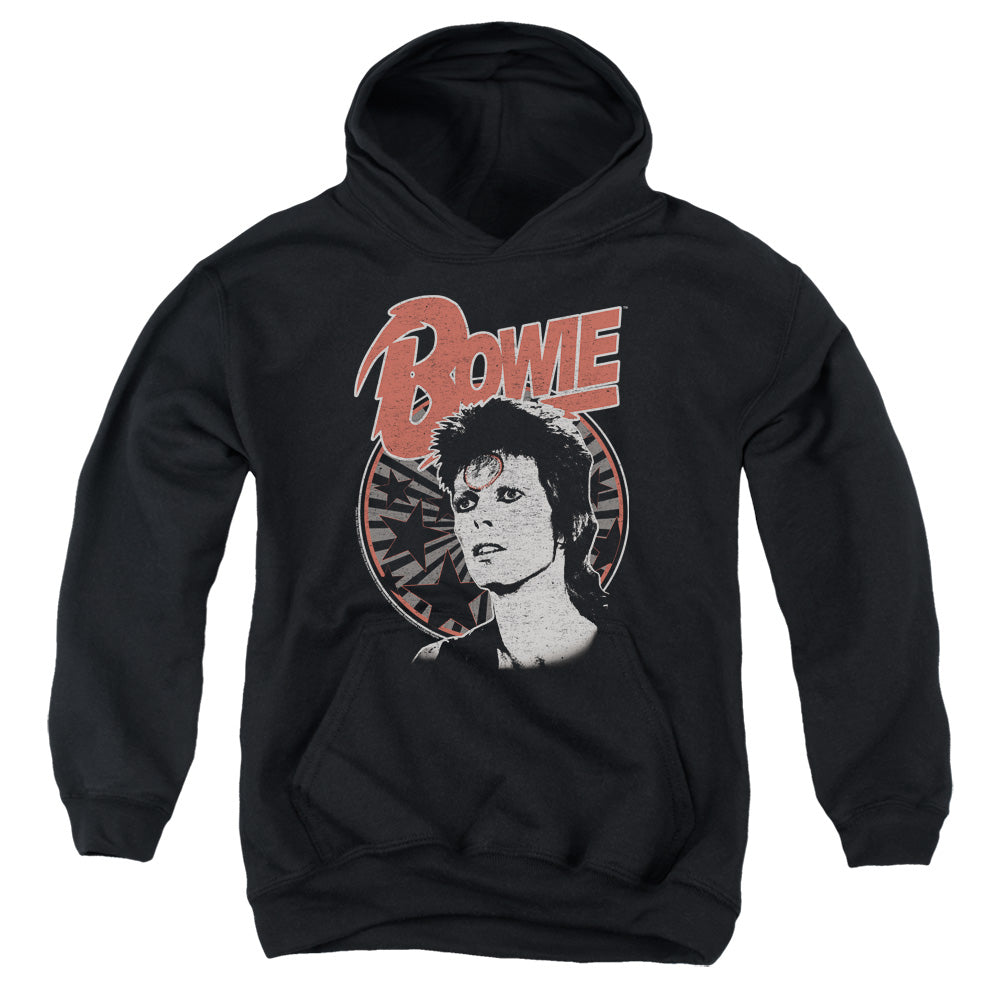 AN OFFCIALLY LICENSED DAVID BOWIE SPACE ODDITY YOUTH HOODIE BLACK
