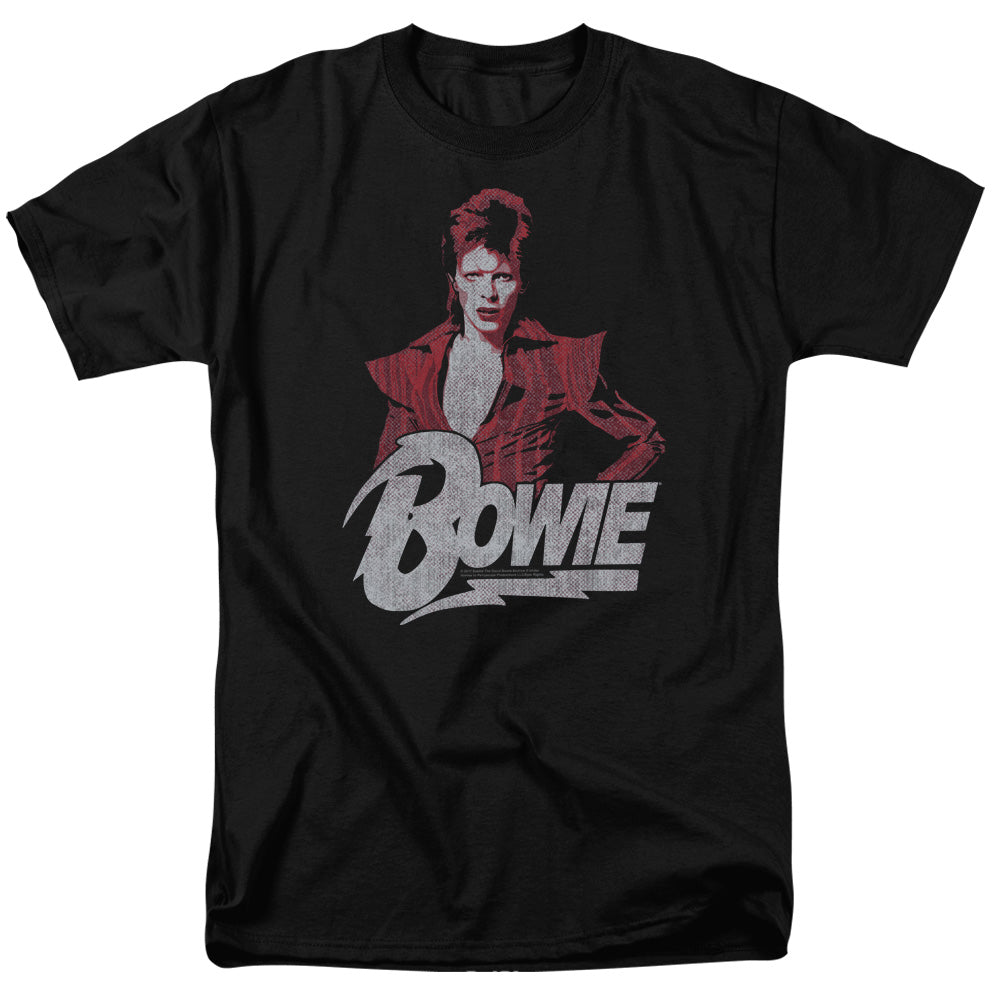 AN OFFCIALLY LICENSED DAVID BOWIE DIAMOND DAVID MEN'S REGULAR FIT T-SHIRT BLACK