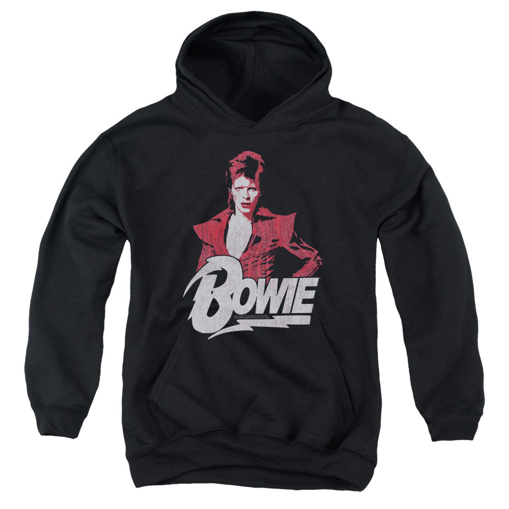 AN OFFCIALLY LICENSED DAVID BOWIE DIAMOND DAVID YOUTH HOODIE BLACK