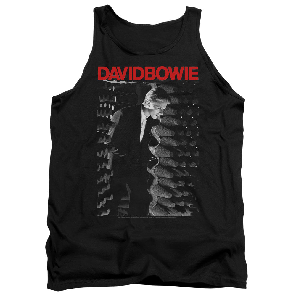 AN OFFCIALLY LICENSED DAVID BOWIE STATION TO STATION ADULT UNISEX TANK TOP BLACK