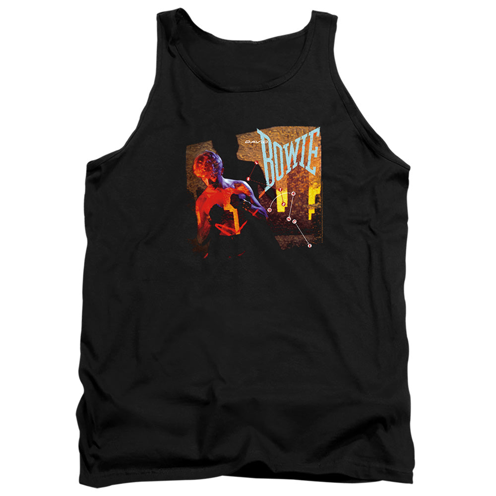 AN OFFCIALLY LICENSED DAVID BOWIE LETS DANCE ADULT UNISEX TANK TOP BLACK