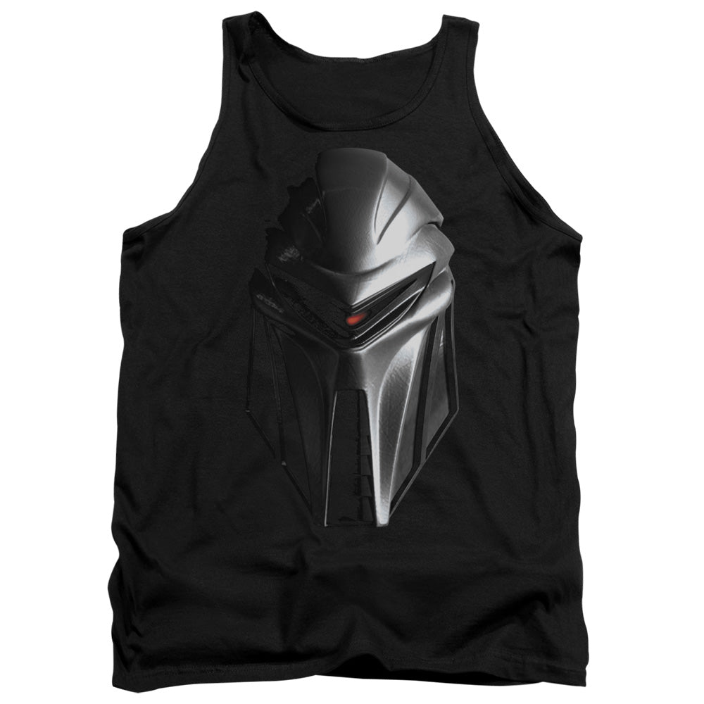 AN OFFCIALLY LICENSED BSG CYLON HEAD ADULT UNISEX TANK TOP BLACK