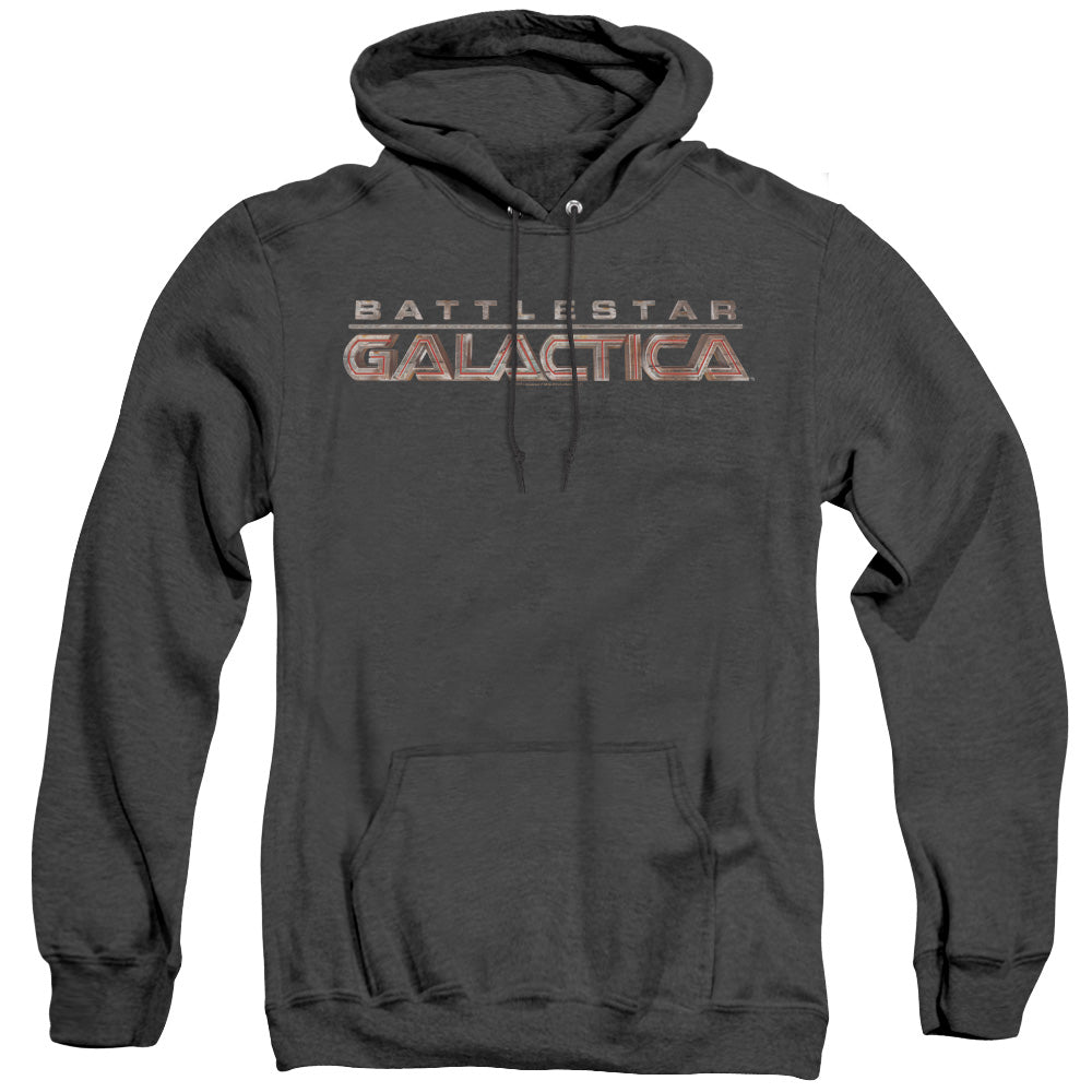 AN OFFCIALLY LICENSED BSG LOGO ADULT UNISEX HEATHER PULLOVER HOODIE BLACK