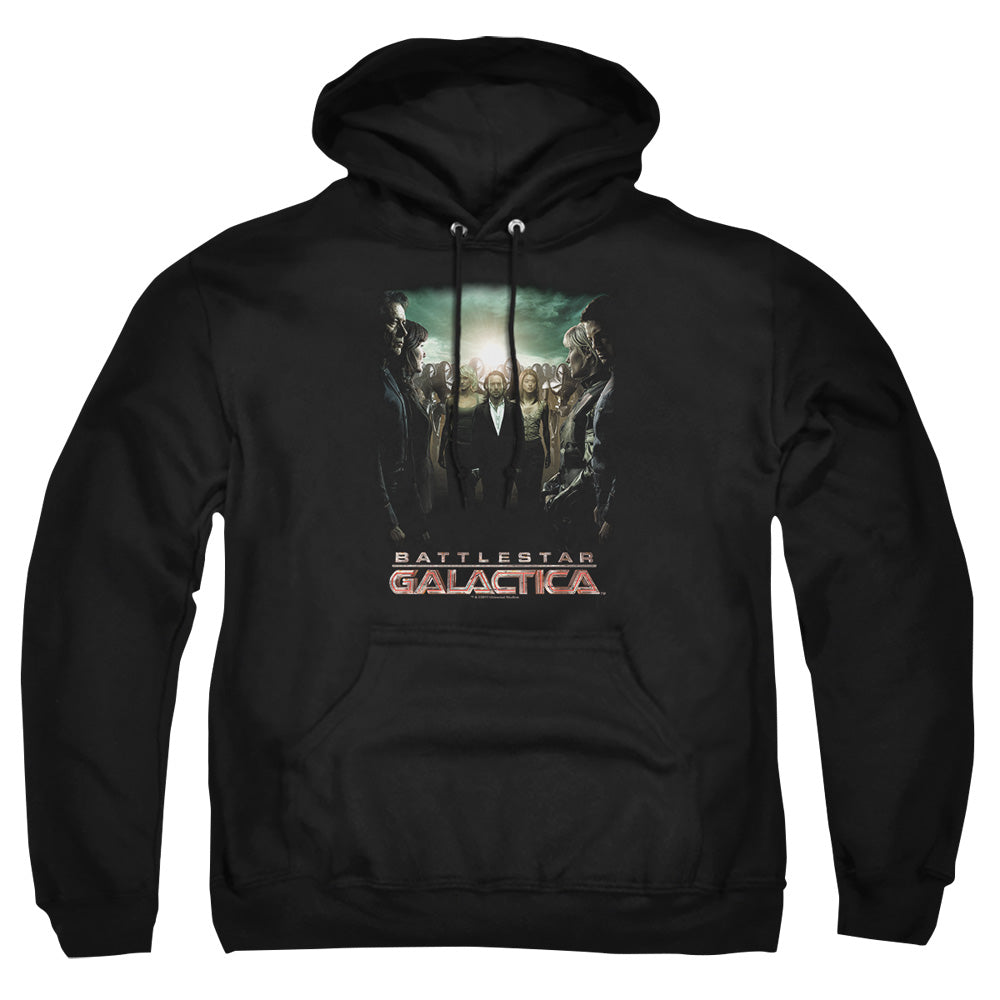 AN OFFCIALLY LICENSED BSG CROSSROADS ADULT UNISEX PULLOVER HOODIE BLACK