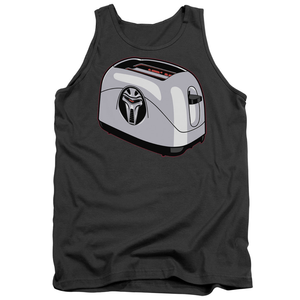 AN OFFCIALLY LICENSED BSG TOASTER ADULT UNISEX TANK TOP CHARCOAL