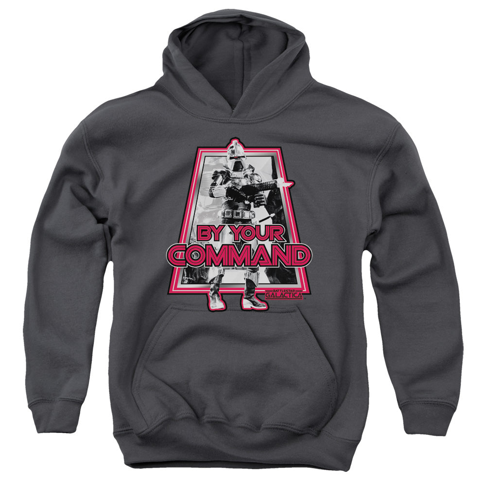 AN OFFCIALLY LICENSED BSG BY YOUR COMMAND(CLASSIC) YOUTH HOODIE CHARCOAL