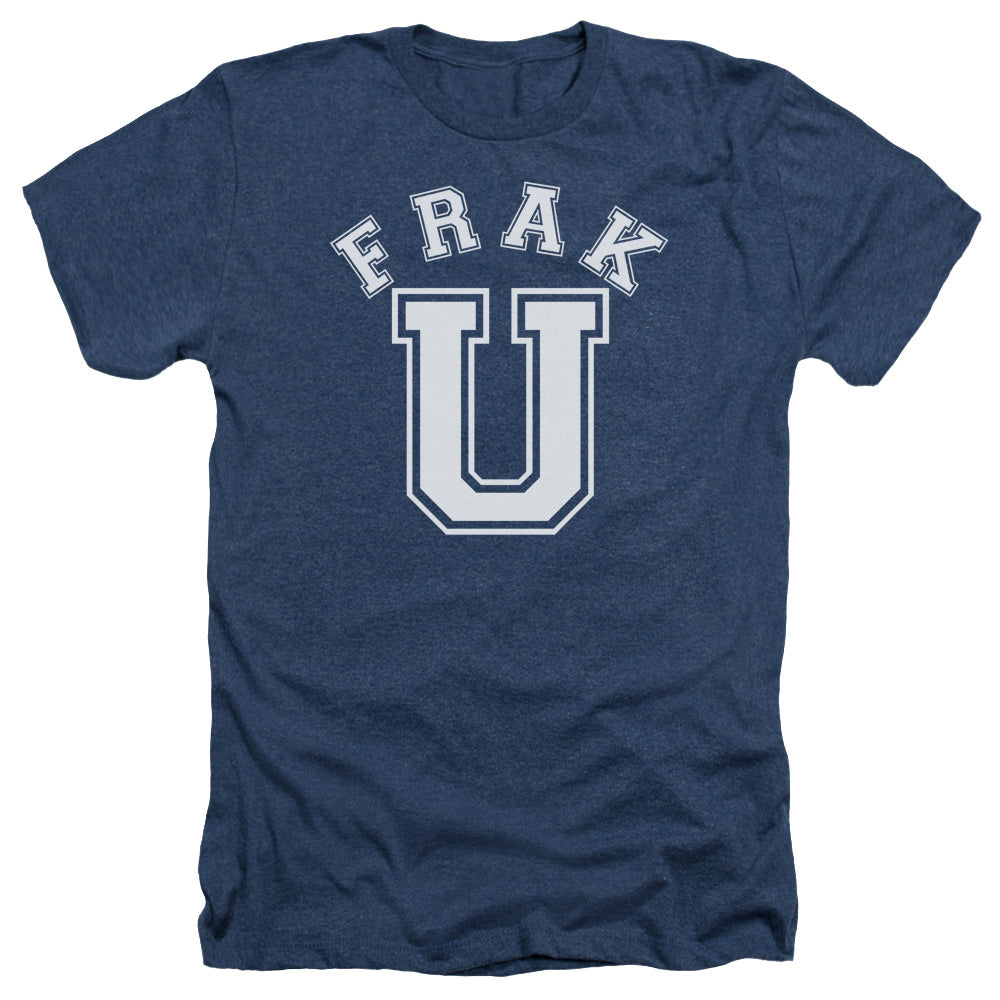 AN OFFCIALLY LICENSED BSG FRAK U MEN'S HEATHER T-SHIRT NAVY