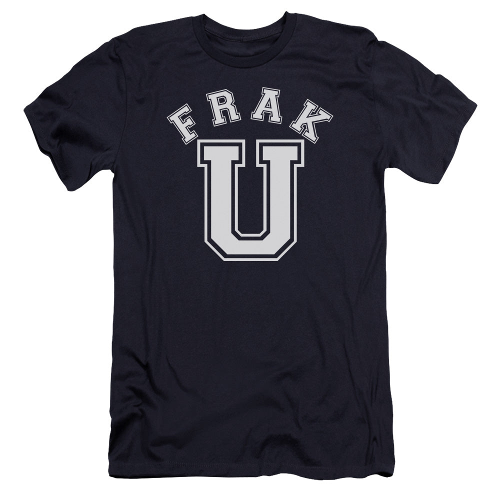 AN OFFCIALLY LICENSED BSG FRAK U MEN'S PREMIUM SLIM FIT T-SHIRT NAVY